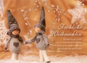 GWBI Fröhliche Weihnachten -Freunde- Weihnachtswünsche Postkarte