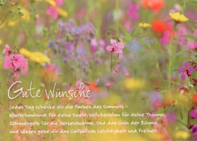 GWBI Gute Wünsche - Sommerwiese - Classic Line Postkarte